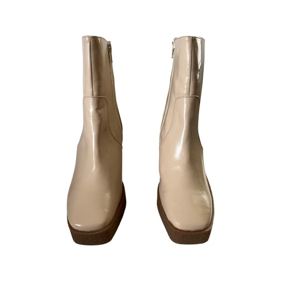 URBAN OUTFITTERS Beige Platform Chunky Platform Y2K Boots size 10 - Picture 4 of 7